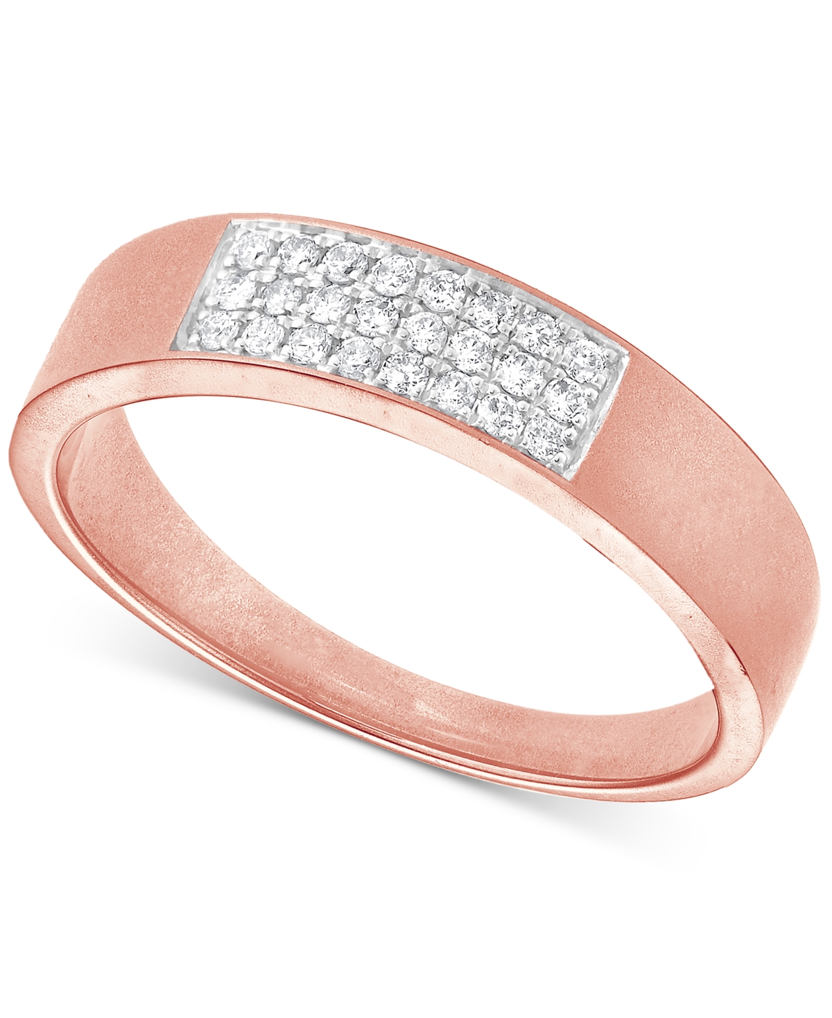 Diamond Cluster Ring (1/5 ct. t.w.) in 10k Rose Gold - Rose Gold