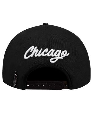Men's Black Chicago Bulls Paint the City Pinch Front Snapback Hat