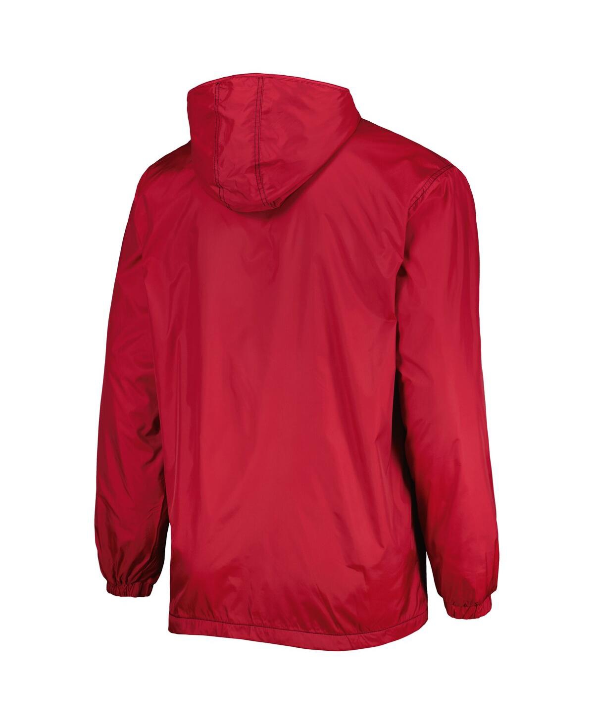 DUNBROOKE MEN'S SCARLET SAN FRANCISCO 49ERS BIG TALL LEGACY STADIUM FULL-ZIP JACKET 