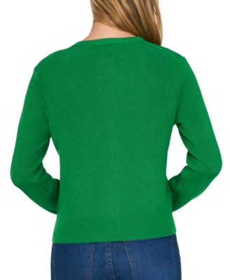 Women's Button-Front Knit Cardigan