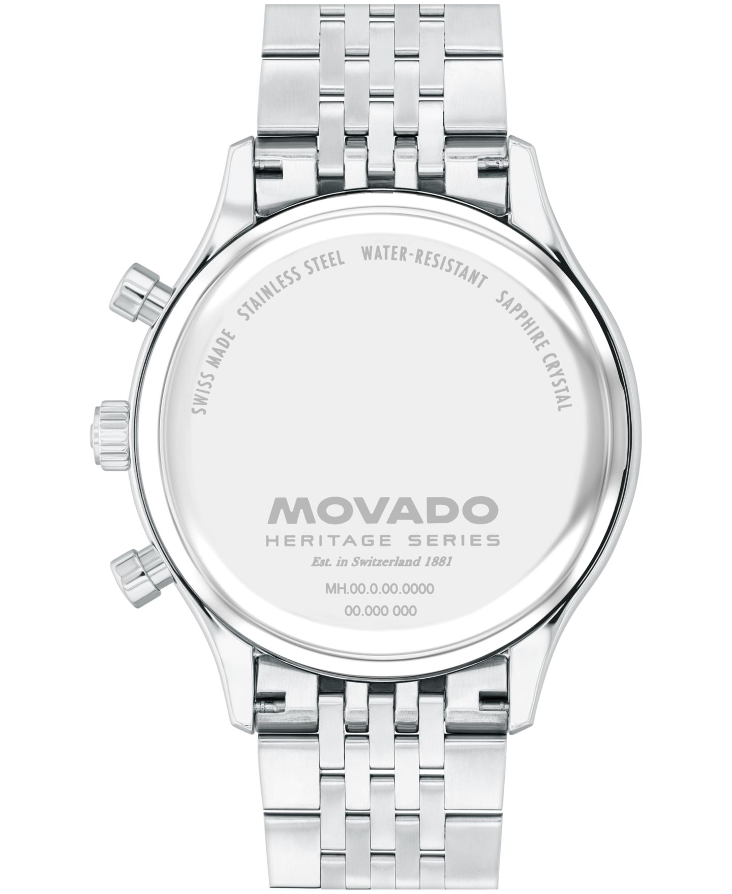 Мужские часы Movado Calendoplan Swiss Quartz Chrono Stainless-Steel Watch, 43mm — фото 3