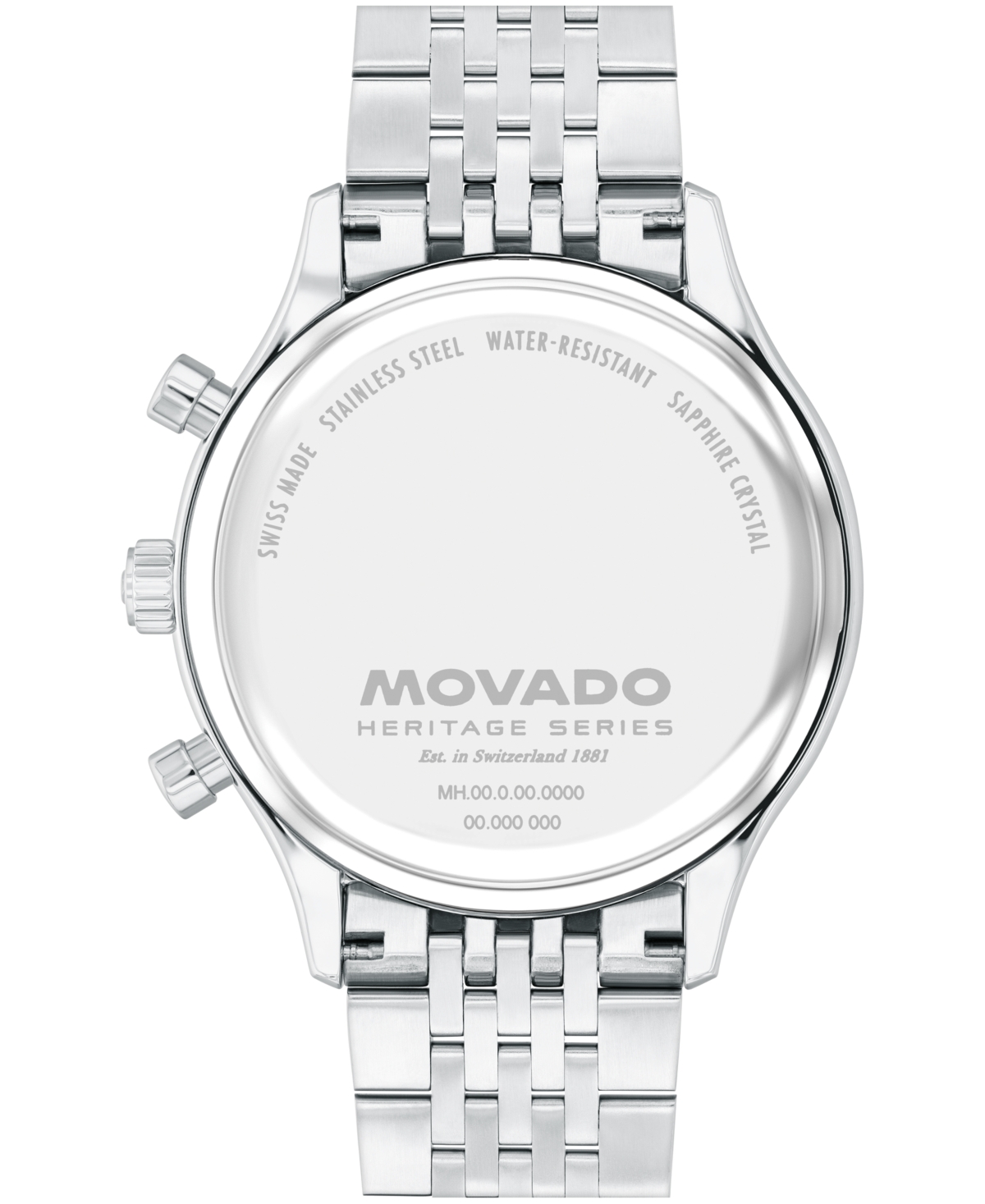 Movado Men's Calendoplan Swiss Quartz Chrono Stainless-steel Watch, 43mm In Silver-tone