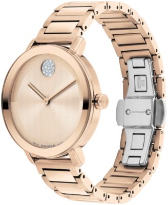 Women's Bold Evolution 2.0 Swiss Quartz Ionic Plated Light Rose Gold Steel Watch, 34mm