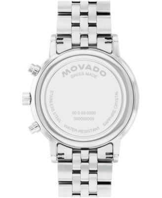 Men's Museum Classic Swiss Quartz Chronograph Stainless-Steel Watch, 42mm