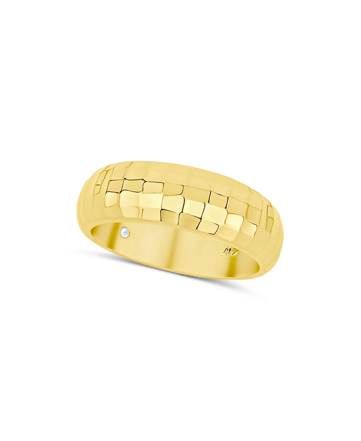 Sparkle Textured Solid Ring - Silver