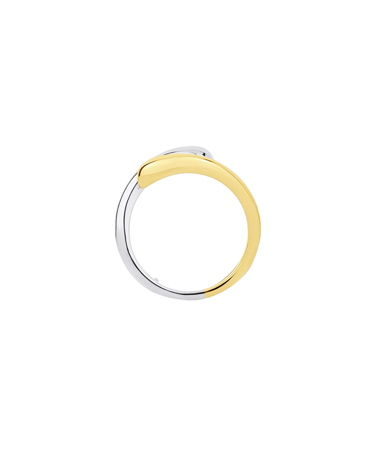 And Now This Two Tone Interlocking Statement Ring In Two Tone