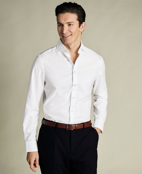 Мужские платья Charles Tyrwhitt Men's Slim-Fit Twill Dress Shirt