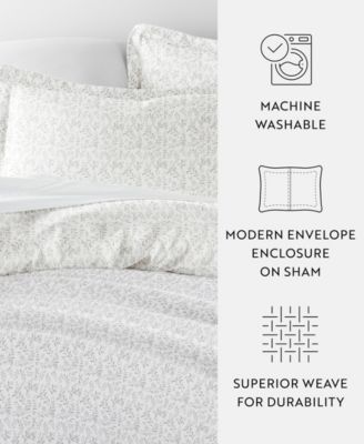 Tranquil Sleep Patterned Duvet Cover Set, Full/Queen