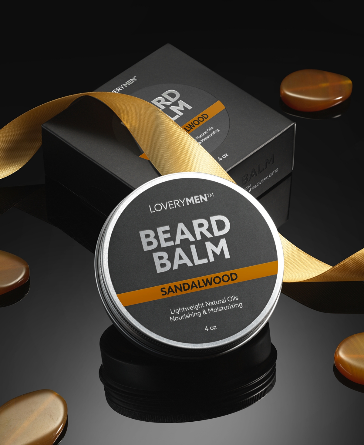 Lovery Men Sandalwood Beard Balm, 4 Oz. In No Color