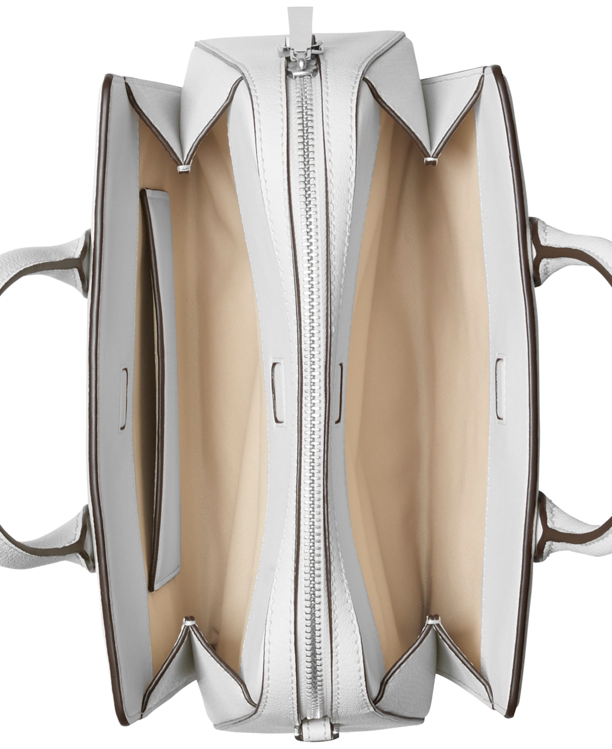 Michael Kors Michael  Laila Small Satchel In Optic White