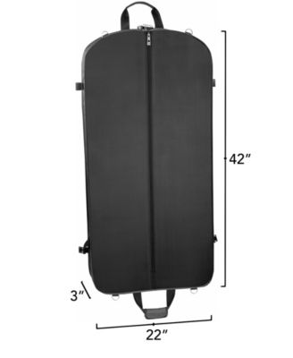 42" Premium Travel Garment Bag with Shoulder Strap and Pockets