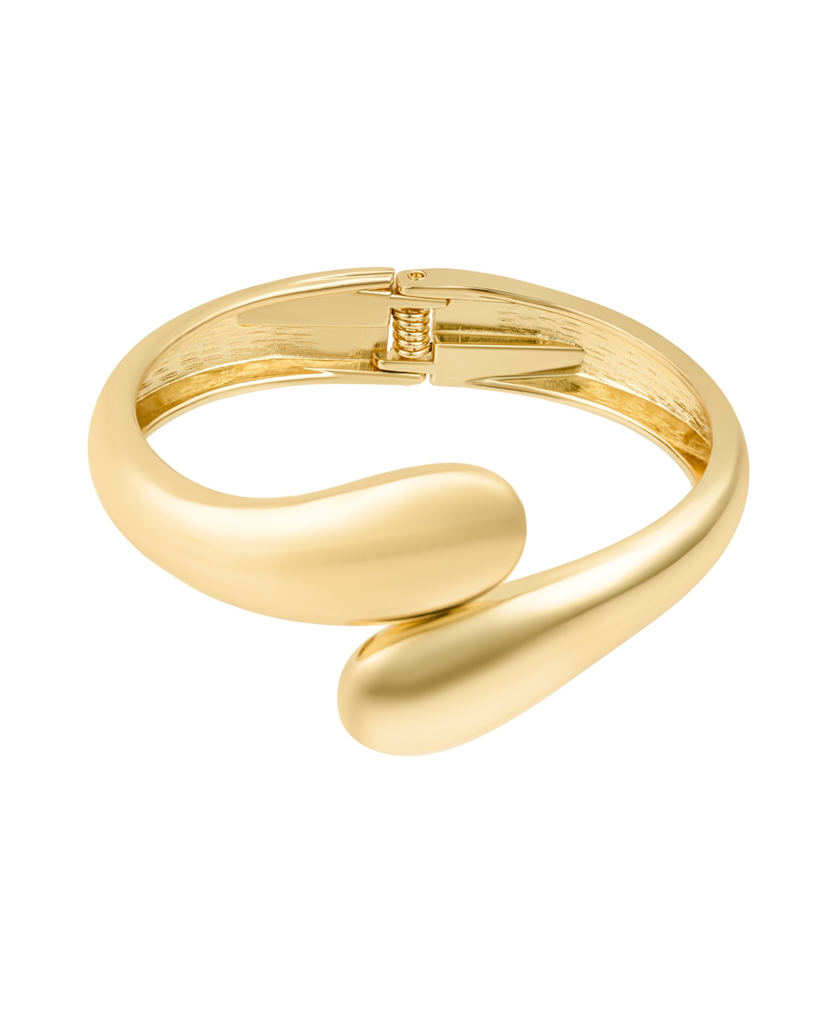 Adornia Gold Plated Overlapping Cuff In Gold