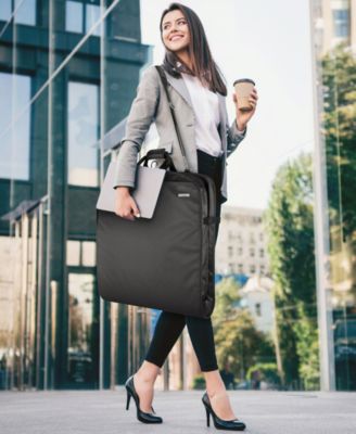 52" Premium Travel Garment Bag with Shoulder Strap and Two Large Pockets