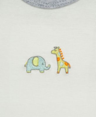 Baby Safari Short-Sleeve Cotton Bodysuits, Pack of 3