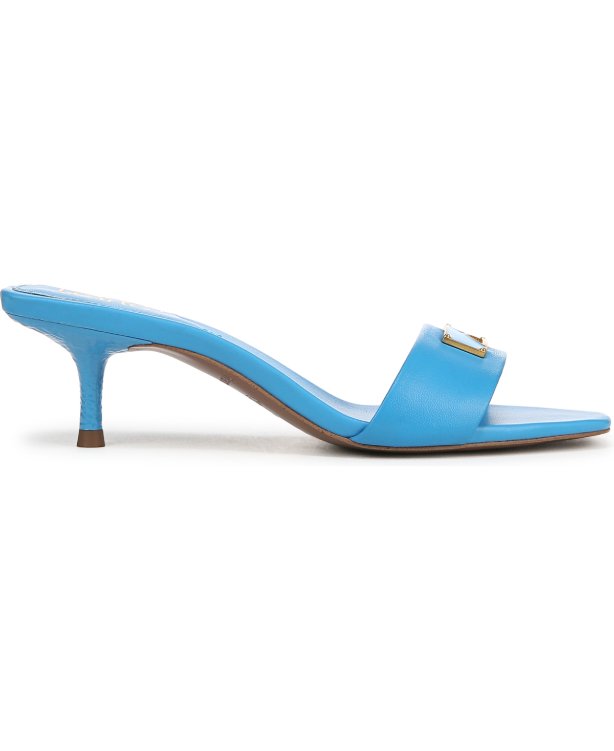 Franco Sarto Women's Roey Open Square Toe Slide Dress Sandals In Vicenza Blue Leather