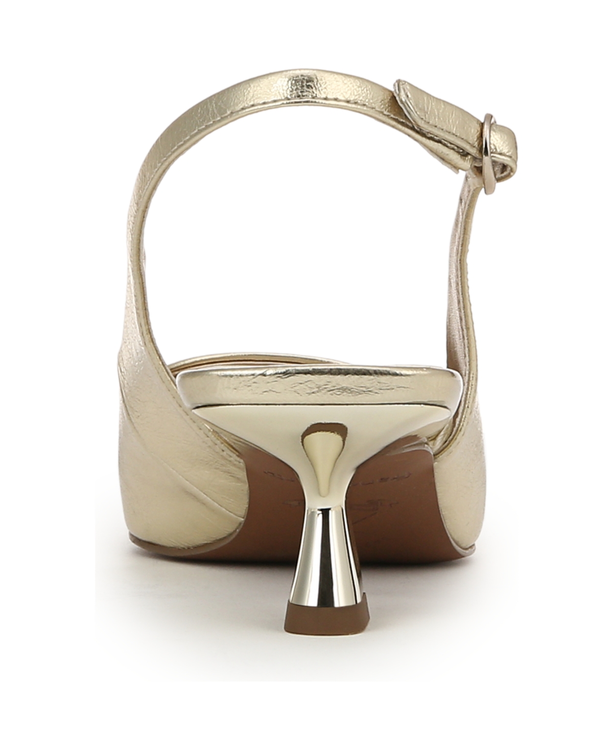 Franco Sarto Jaden Pointed Toe Slingback Pump In Platino Gold Faux Leather