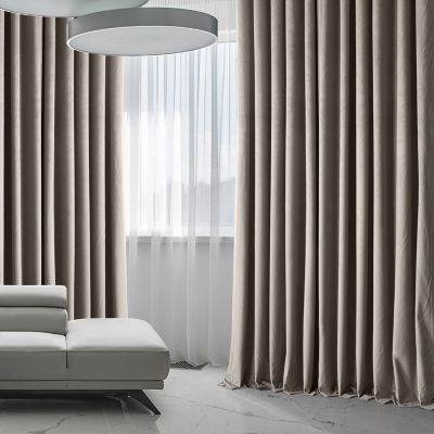 Extra Wide Signature Plush Velvet Hotel Blackout Curtain