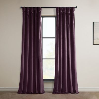 Heritage Plush Velvet Room Darkening Curtain