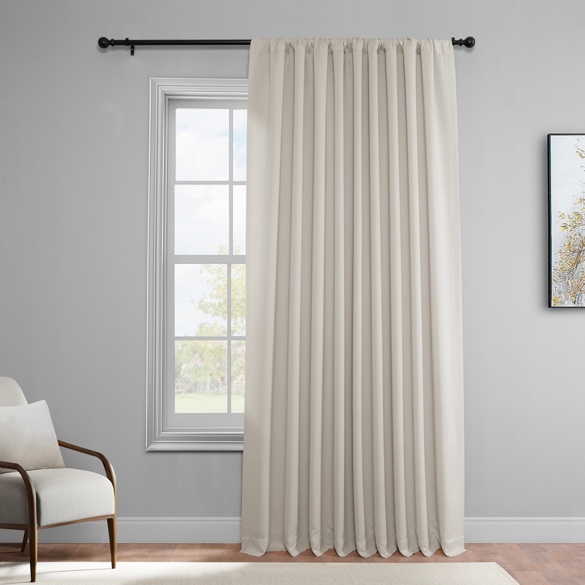 Half Price Drapes Extra Wide Room Darkening Curtain