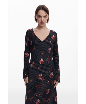 Women's Midi dress with checks