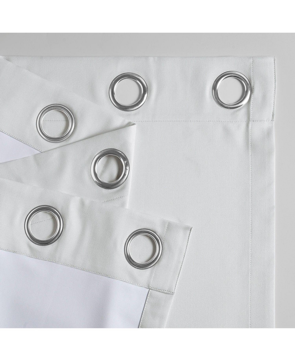 Half Price Drapes Off White Grommet Performance Linen Hotel Blackout Curtain In White