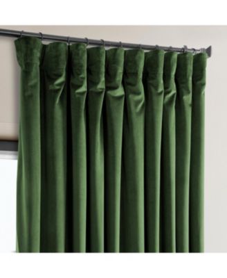 Extra Wide Heritage Plush Velvet Room Darkening Curtain