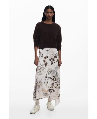 Women's 2-in-1 slip dress animal print