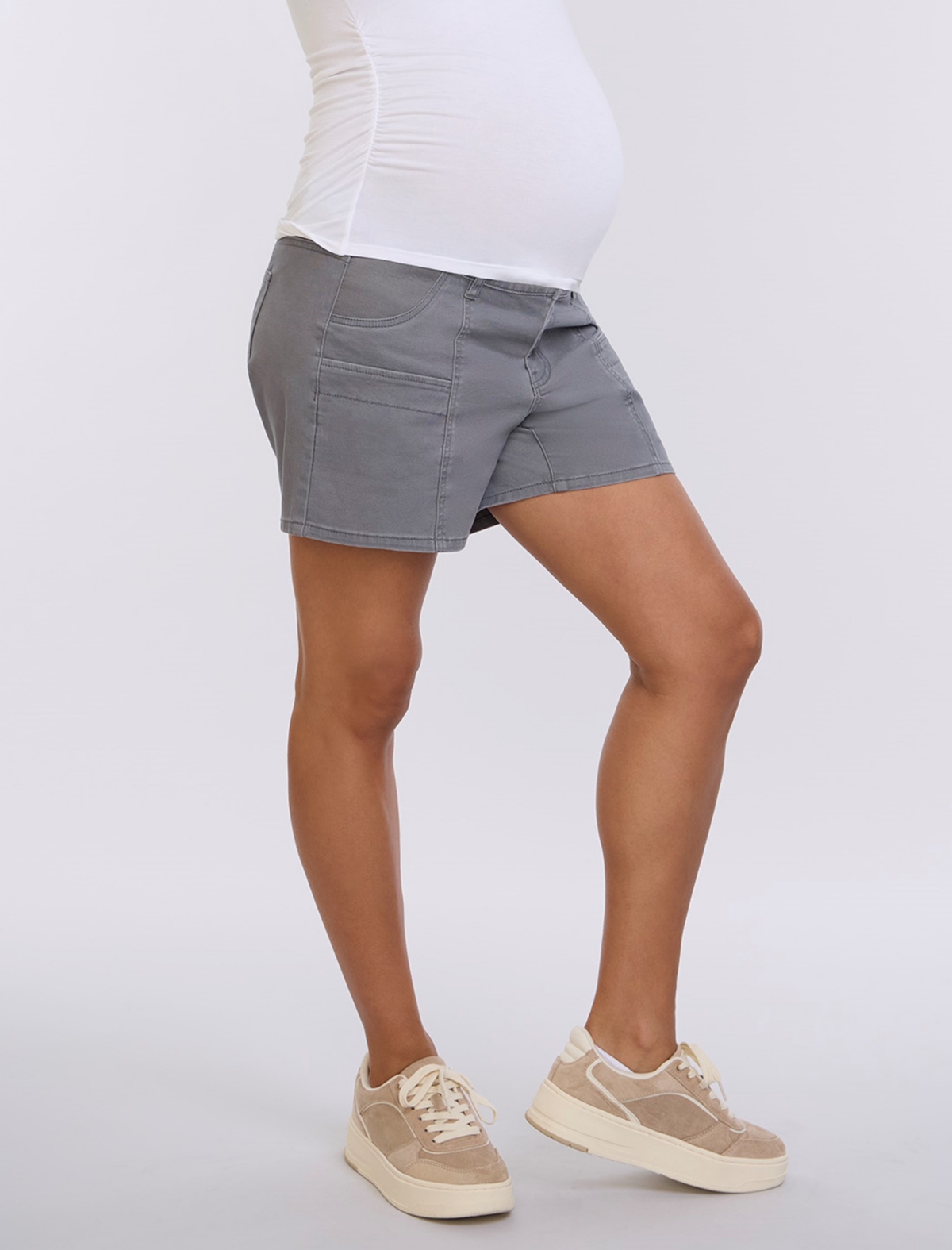 Maternity Under the Belly Utility Short - Motherhood - Deep depths