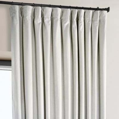 Extra Wide Signature Plush Velvet Hotel Blackout Curtain