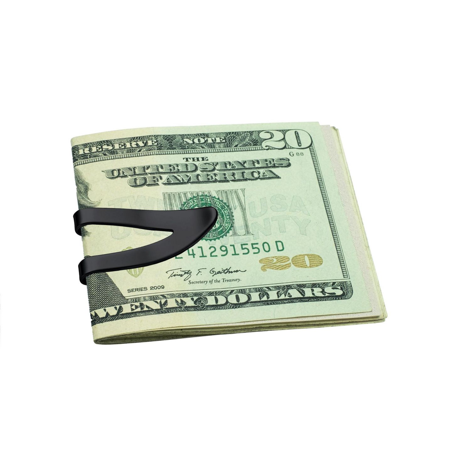 Женская сумка Bling Jewelry Stainless Steel V-Shaped Money Clip, цвет: Чёрный — фото 3