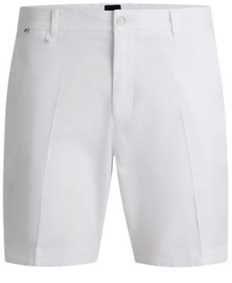 Men's Cotton-Twill Slim-Fit Shorts