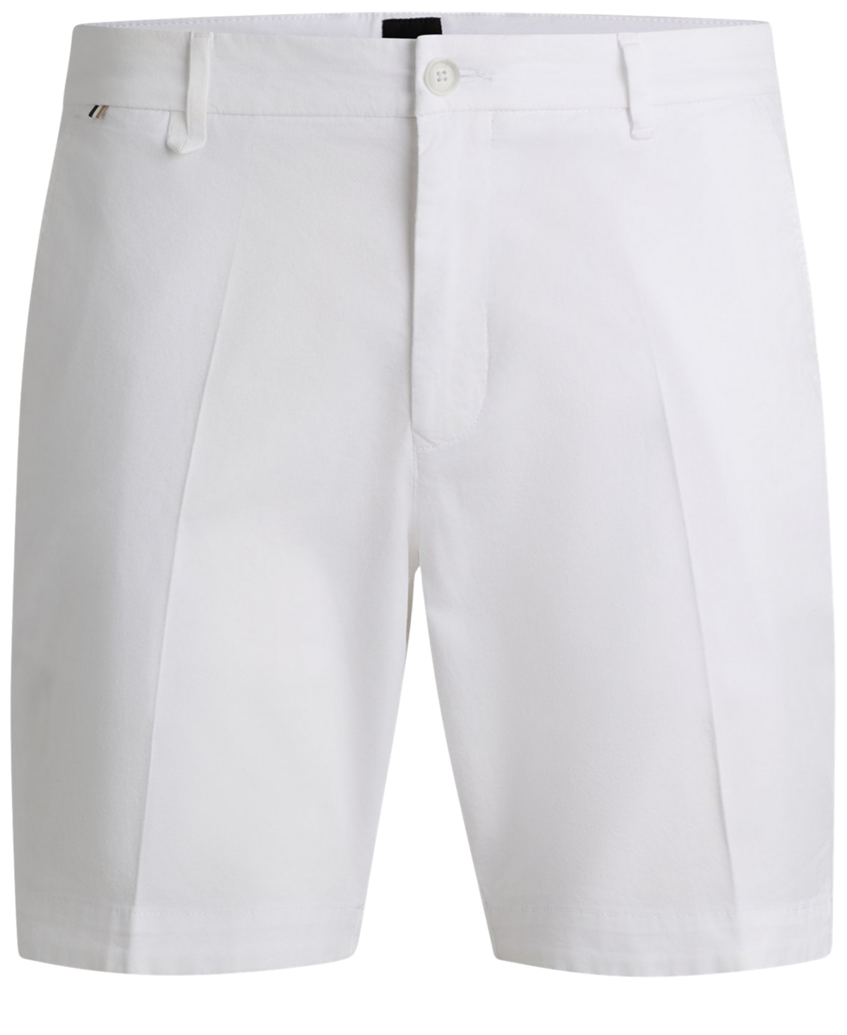 Hugo Boss Boss By  Men's Cotton-twill Slim-fit Shorts In White