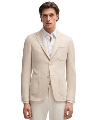 Hugo Boss - Men's Linen Cotton Slim-Fit Blazer