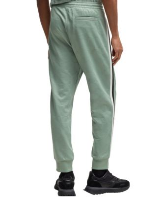 Men's Jacquard-Woven Relaxed-Fit Tracksuit Bottoms