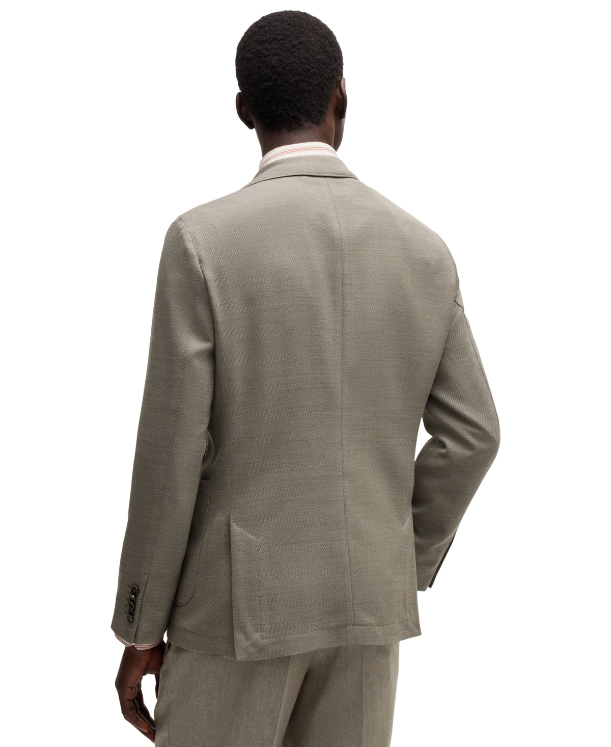 Hugo Boss Boss By  Men's Wool-blend Slim-fit Blazer In Open Green