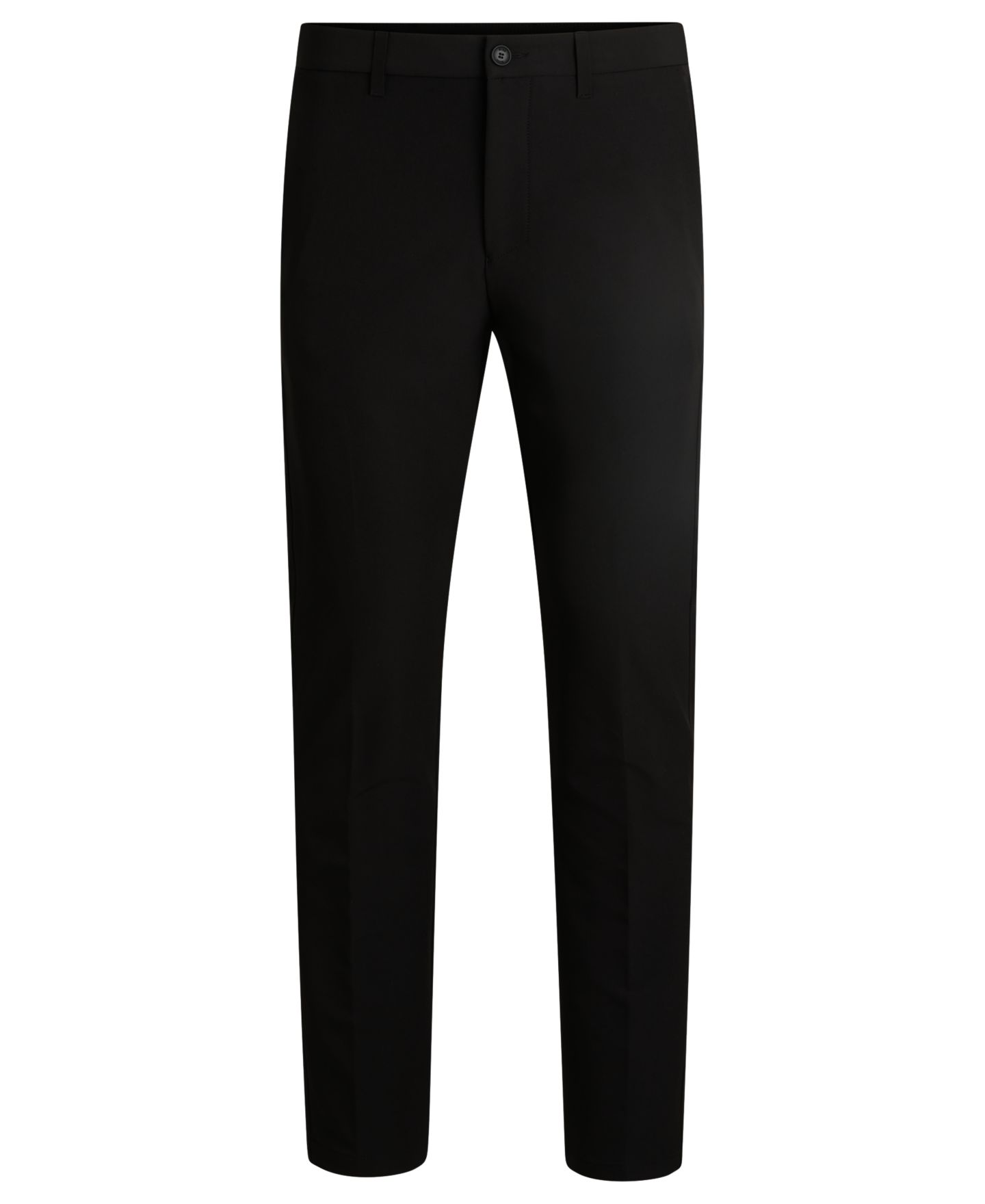 Мужские брюки Hugo Boss Four-Way Stretch Slim-Fit Trousers, цвет: Чёрный — фото 3