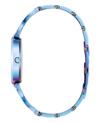 Women's Analog Blue Iridescent Steel Watch, 32mm