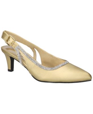 Women's Glisten Buckle Slingback Pumps