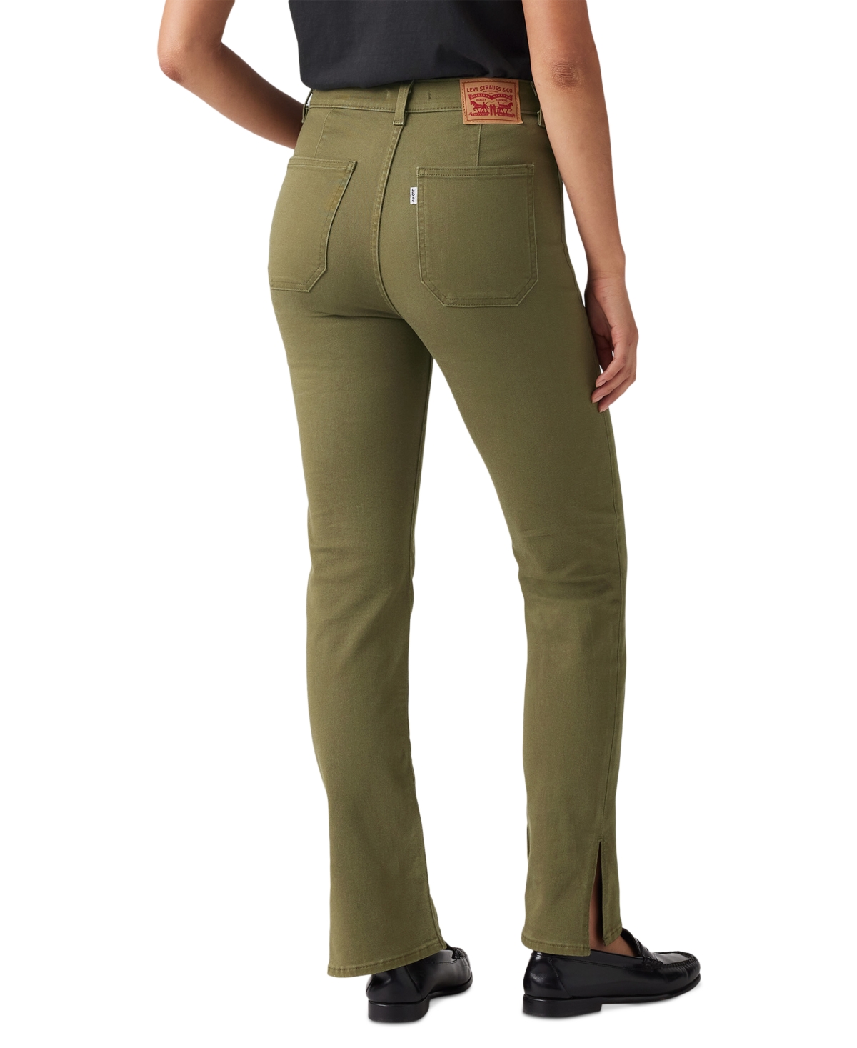 Levi's Women's High-rise Tailored 724 Straight-leg Jeans In Ivy Green
