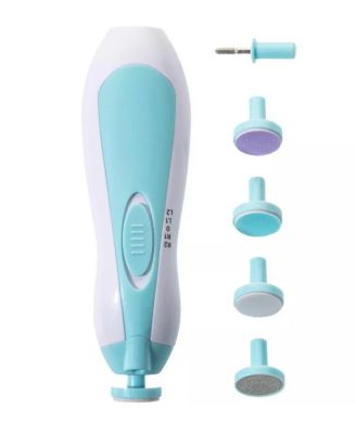 Baby Electric Nail Trimmer Kit with Light, Quiet Operation, 6 Interchangeable Heads for Gentle Precise Baby Nail Care and Polishing Baby Nail Trimmer