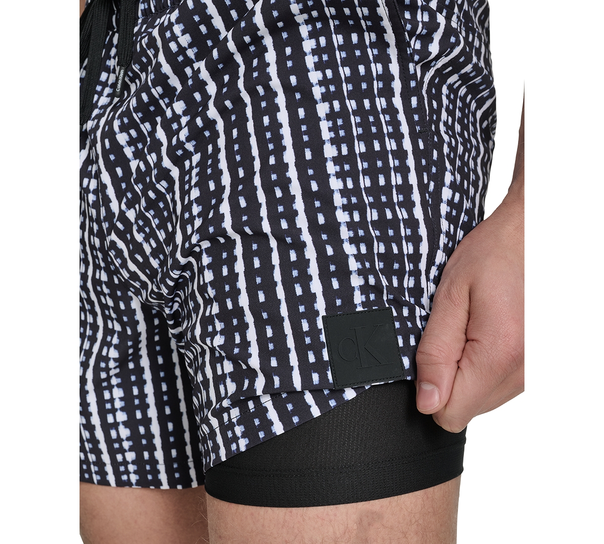 CALVIN KLEIN MEN'S STRETCH MODERN EURO 5" SWIMSUIT 