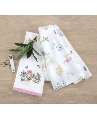 Butterfly Meadow Printed Kitchen Towel, Set of 2