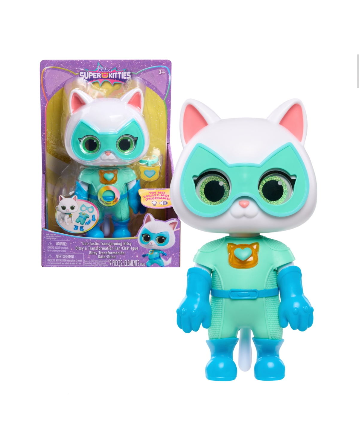 SUPER KITTIES CAT-TASTIC TRANSFORMING BITSY TOY FIGURE 