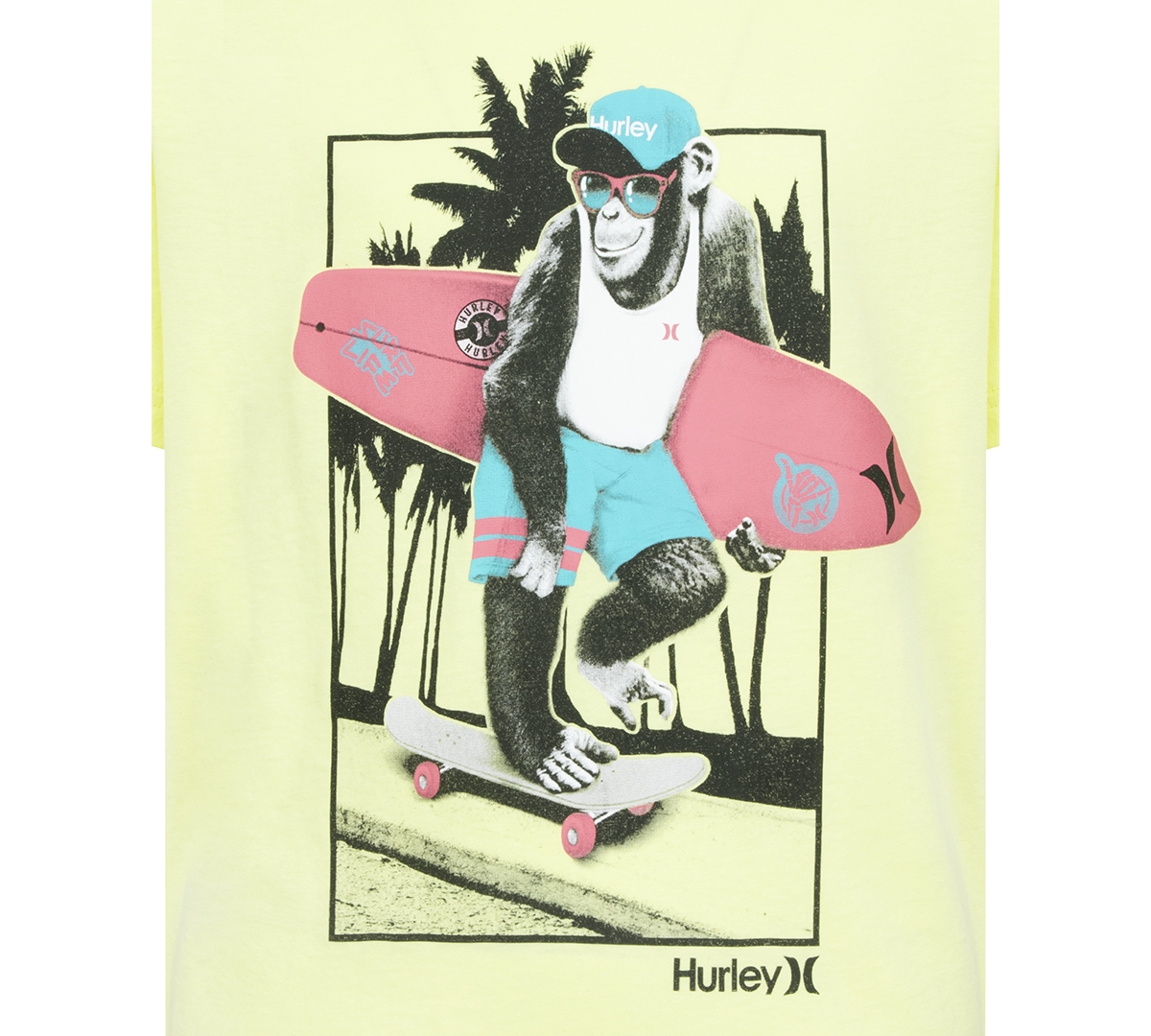 Shop Hurley Big Boys Monkey See Graphic Short-sleeve T-shirt In Y73heavenl