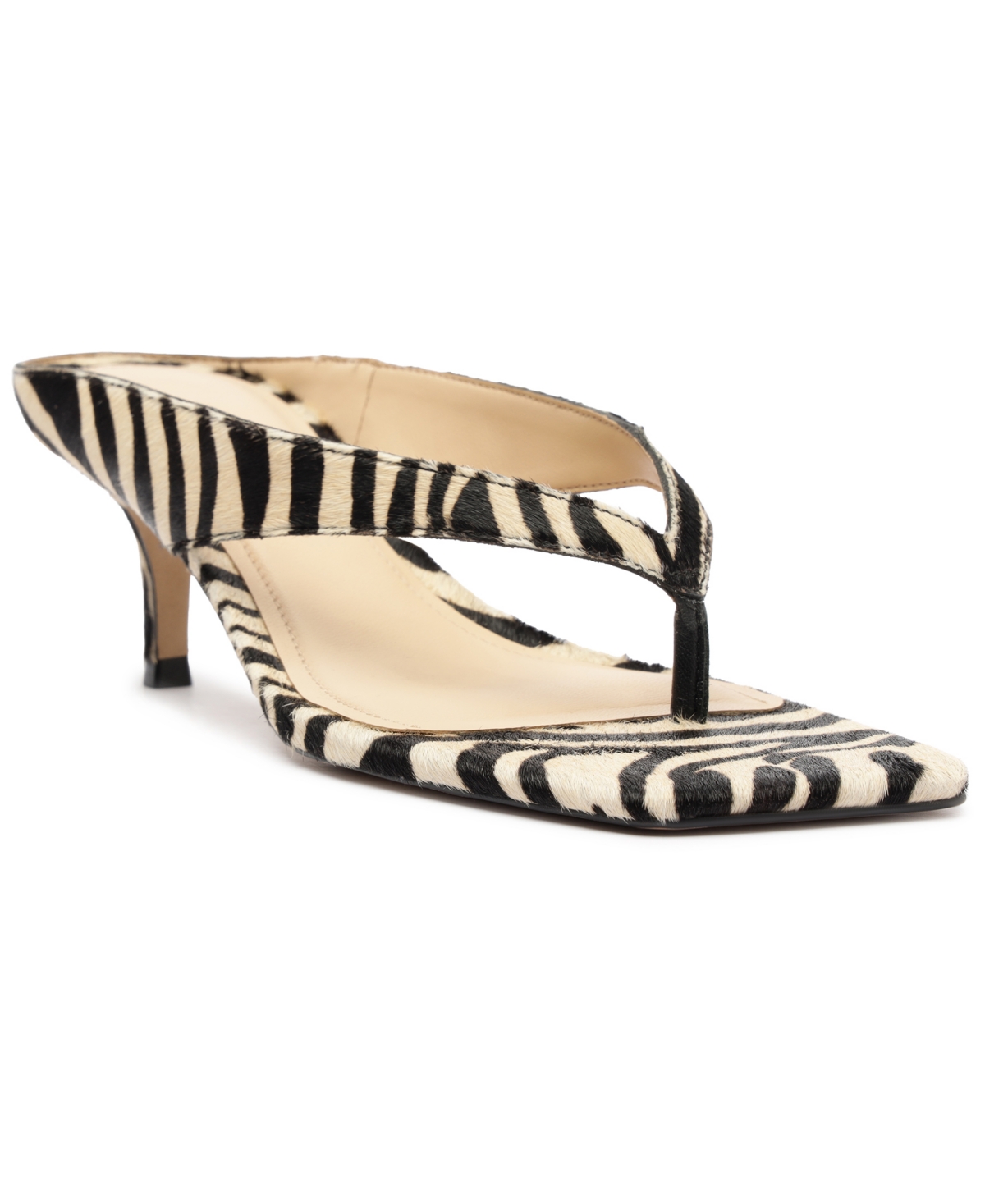 Women's Gia Square Toe Dress Sandals - Zebra