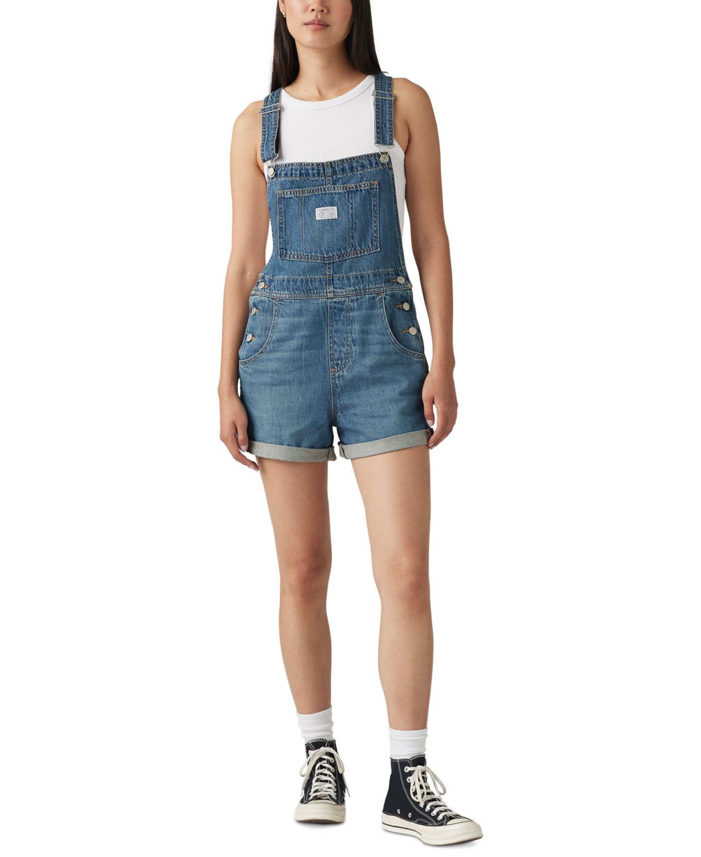 Женский комбинезон Levi's Denim Cotton Romper, цвет: About Last Week — фото 1