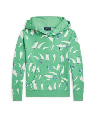 Big Boys Sailboat-Print French Terry Hoodie