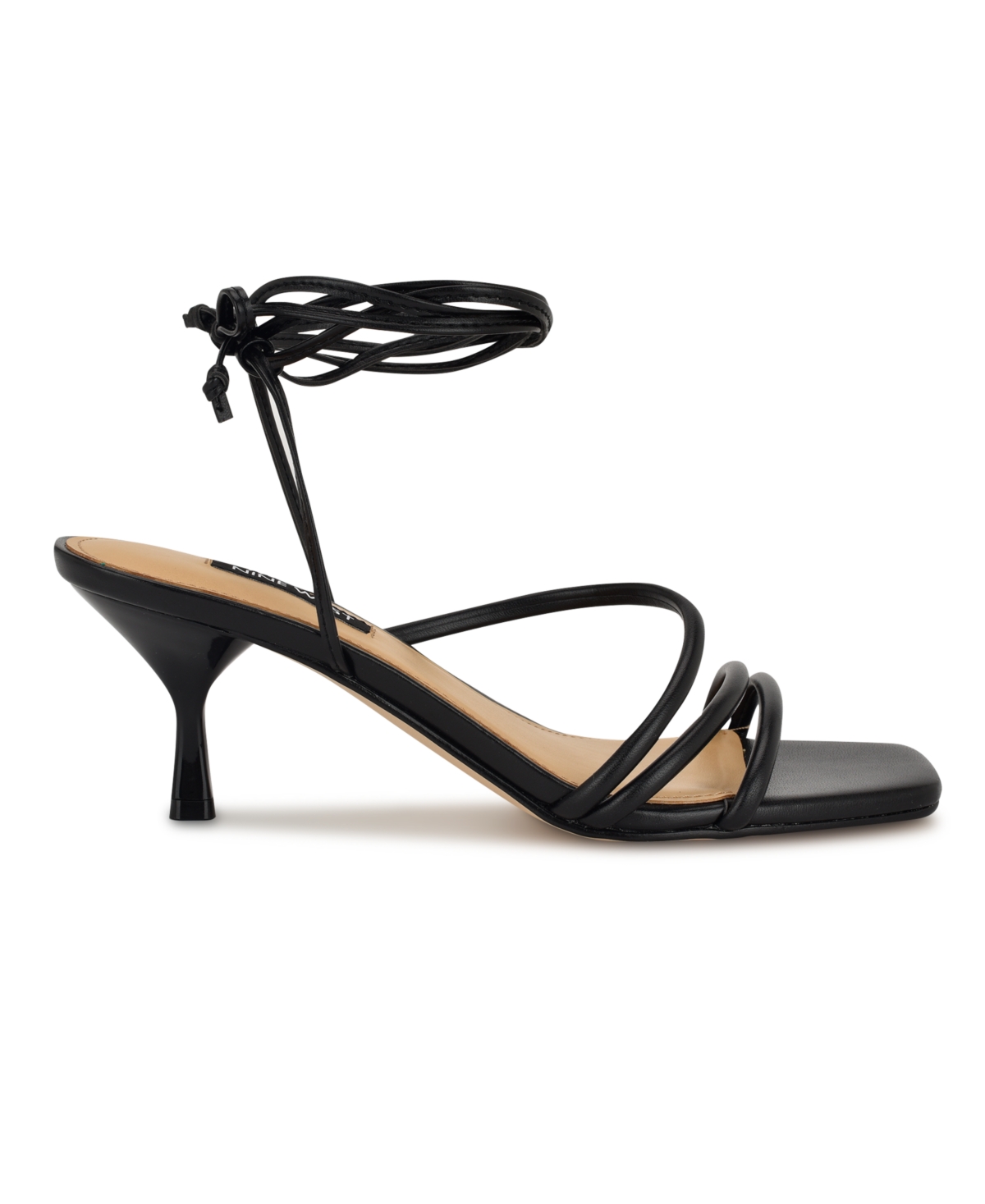 Nine West Women's Hendy Strappy Lace Up Dress Sandals In Black