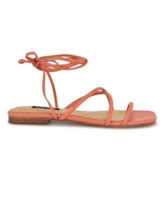 Women's Mikila Strappy Lace Up Flat Sandals