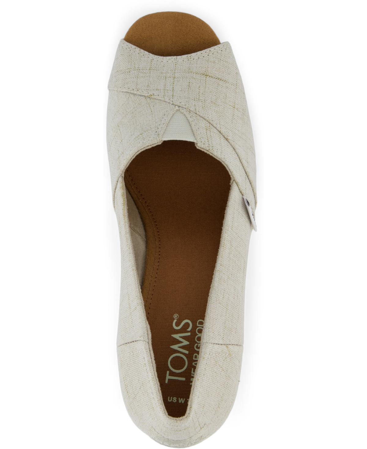 TOMS WOMEN'S SLIP ON WEDGE SANDALS 